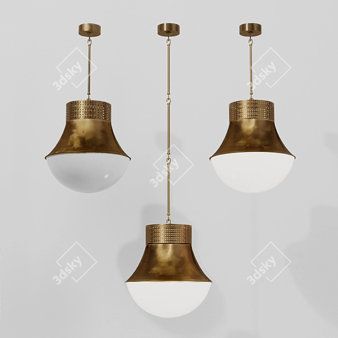 Precision Large Pendant: Elegant Lighting by Kelly Wearstler 3D model image 4