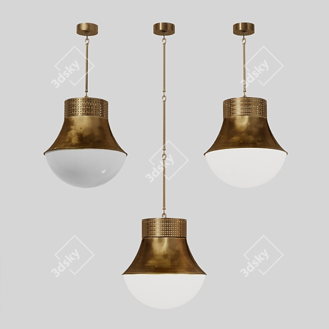 Precision Large Pendant: Elegant Lighting by Kelly Wearstler 3D model image 5