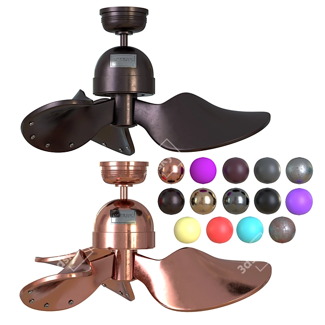 Kyland 32-Inch Ceiling Fan: Stylish Home Decor Upgrade 3D model image 3