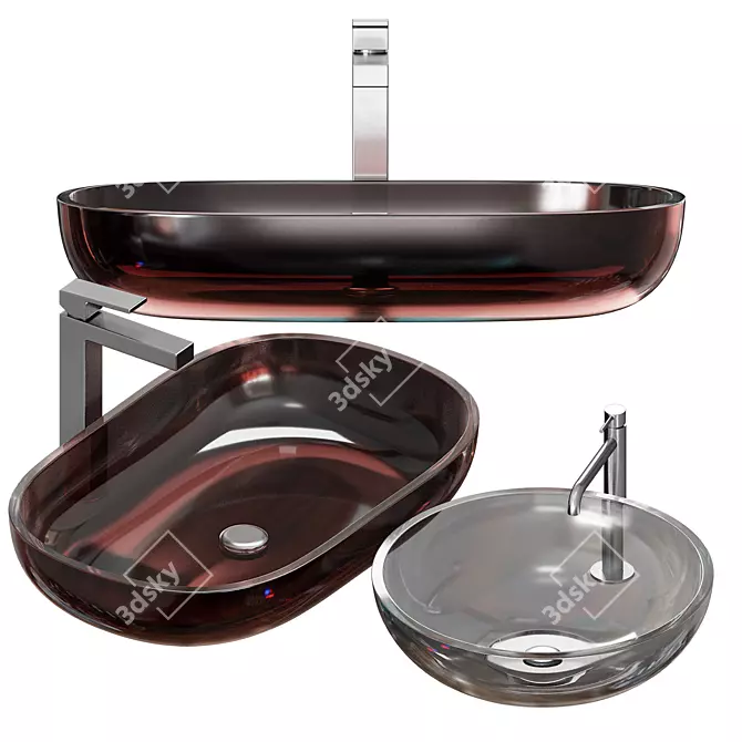 Elegant Roma Washbasin by ARTELINEA 3D model image 5