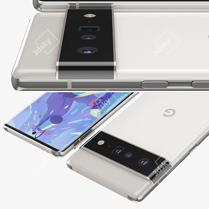 Google Pixel 6 Pro: Ultimate Colors 3D model image 5