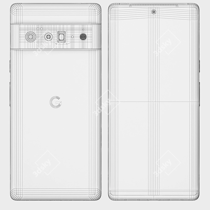 Google Pixel 6 Pro: Ultimate Colors 3D model image 7