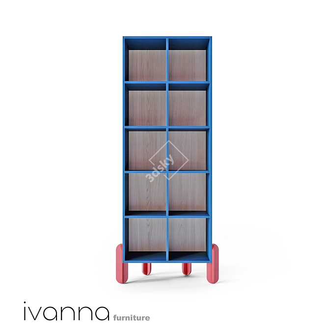 Title: Ivanna OM Ice Cream Storage Rack 3D model image 2