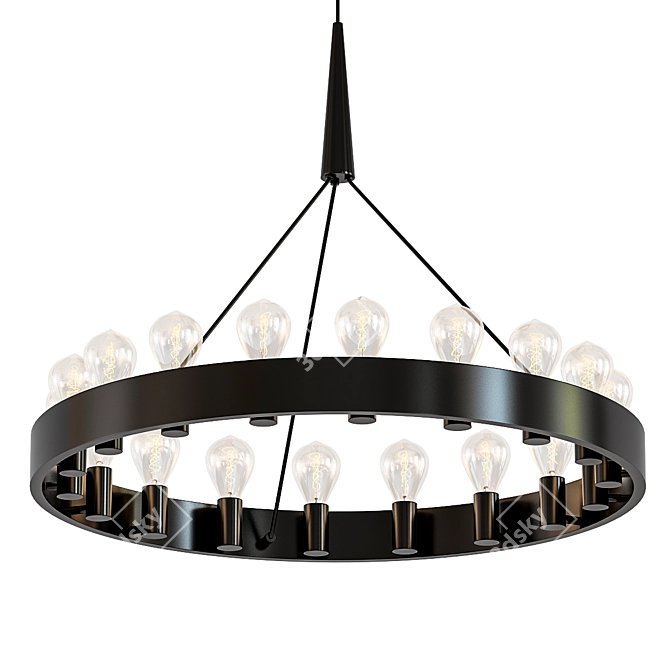 Candelaria: Modern Elegance in Lighting 3D model image 1