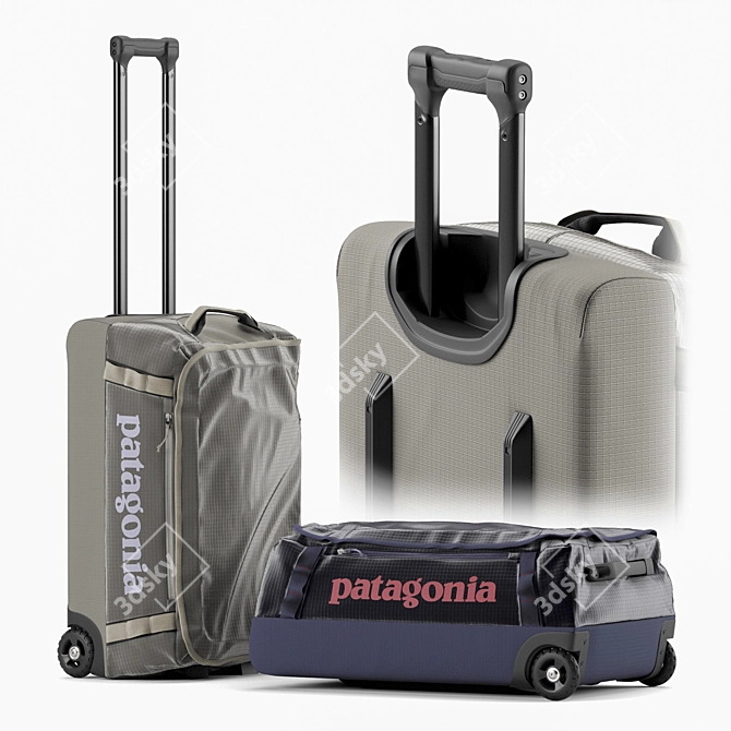 Patagonia Black Hole 40L Wheeled Duffel 3D model image 1