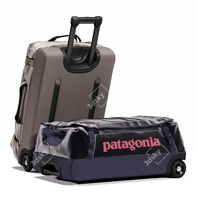 Patagonia Black Hole 40L Wheeled Duffel 3D model image 9