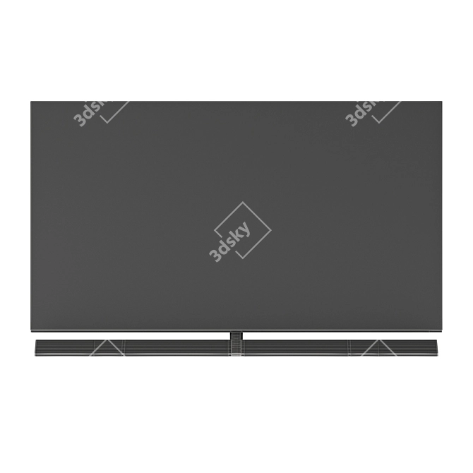 Panasonic 77" 4K PRO HDR OLED TV 3D model image 5