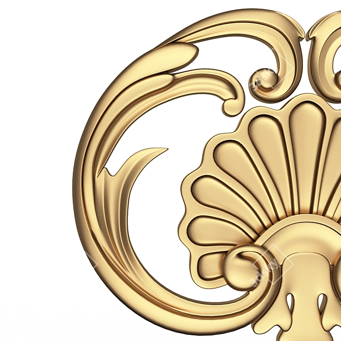 Elegant Shell Corbel 07: Stunning 3D Model 3D model image 4