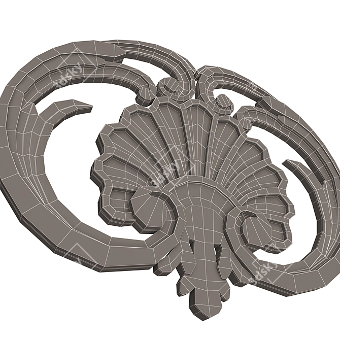 Elegant Shell Corbel 07: Stunning 3D Model 3D model image 5