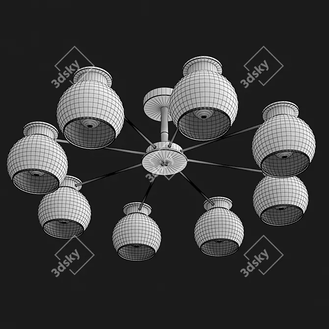 RASCO SLE108102-08 Ceiling Chandelier 3D model image 3