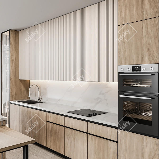 Sleek & Stylish Kitchen Modern59 3D model image 2