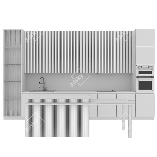 Sleek & Stylish Kitchen Modern59 3D model image 7