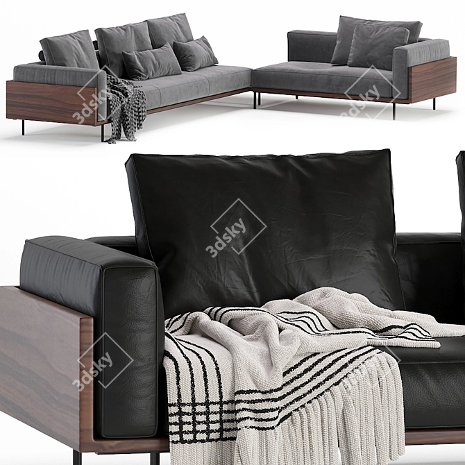 Modern Brasilia Sofa by Minotti 3D model image 3