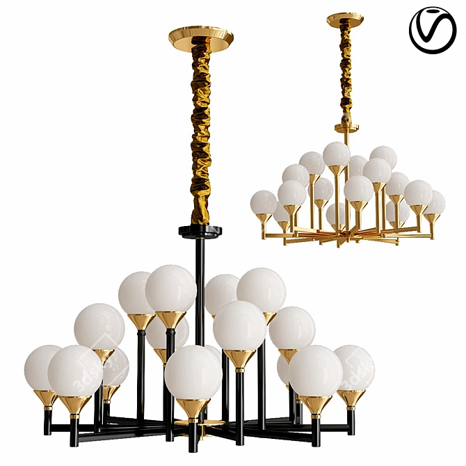 Elegant Era Chandelier 2016 3D model image 1