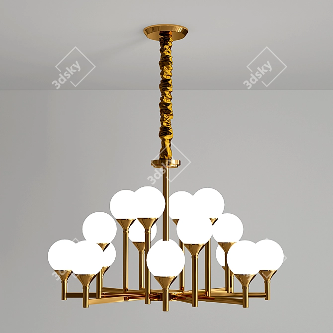 Elegant Era Chandelier 2016 3D model image 2