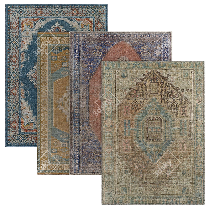 Elegant Classic Rugs for Timeless Charm 3D model image 1