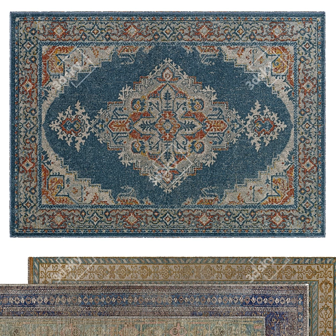 Elegant Classic Rugs for Timeless Charm 3D model image 2