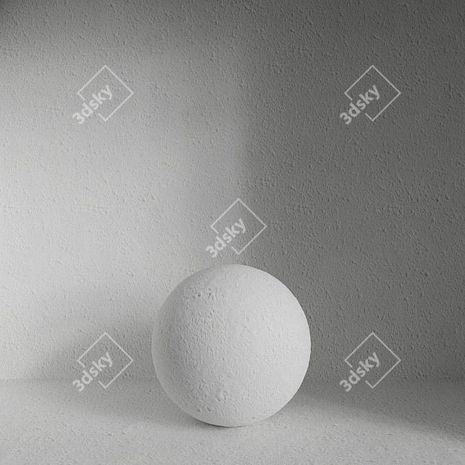 Seamless Plaster Material: Premium-Quality Finish 3D model image 1