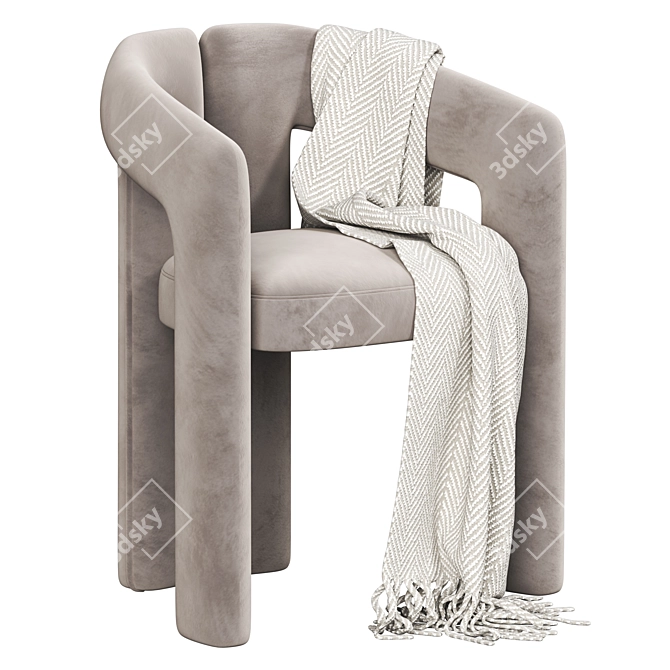 Elegant Dudet Chair: Cassina's Finest. 3D model image 1