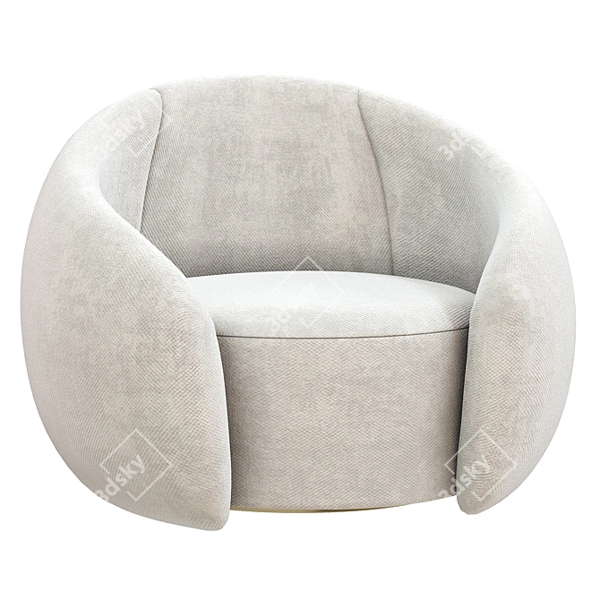 Modern Swivel Chair - Embrace Design 3D model image 4