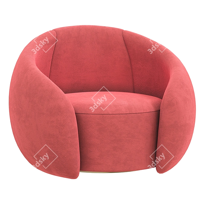 Modern Swivel Chair - Embrace Design 3D model image 5