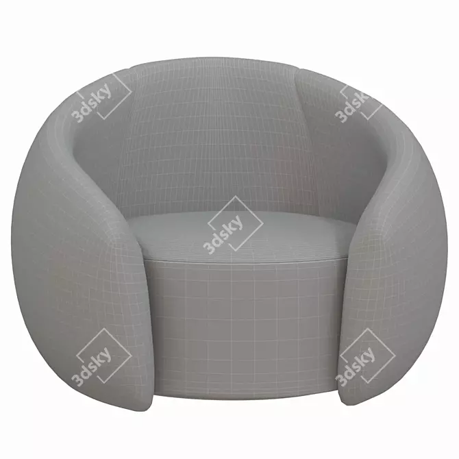 Modern Swivel Chair - Embrace Design 3D model image 6