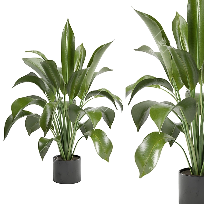 Ferm Living Bau Pot Large - Set 136: Indoor Plants 3D model image 3