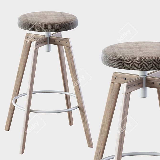 Modern MDF Italia Barstool 3D model image 4