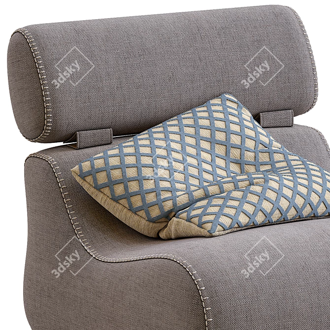 Club Comfort: Kave Home Fauteuil 3D model image 2