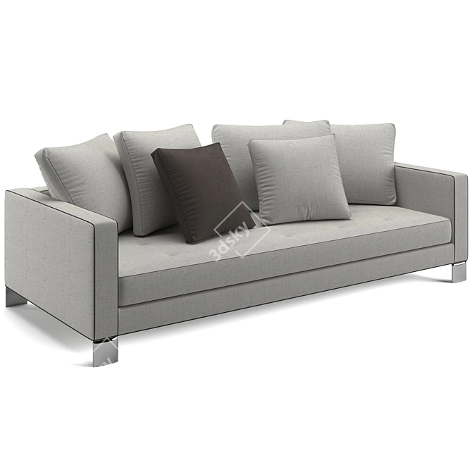 Modern Minimalist Minotti Pollock Sofa 3D model image 4