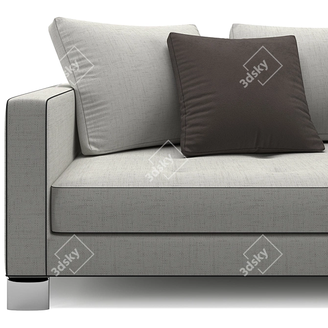 Modern Minimalist Minotti Pollock Sofa 3D model image 7