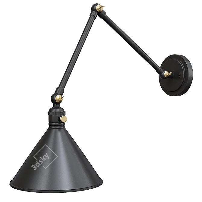 Ellerbeck Swing Arm Sconce 3D model image 1