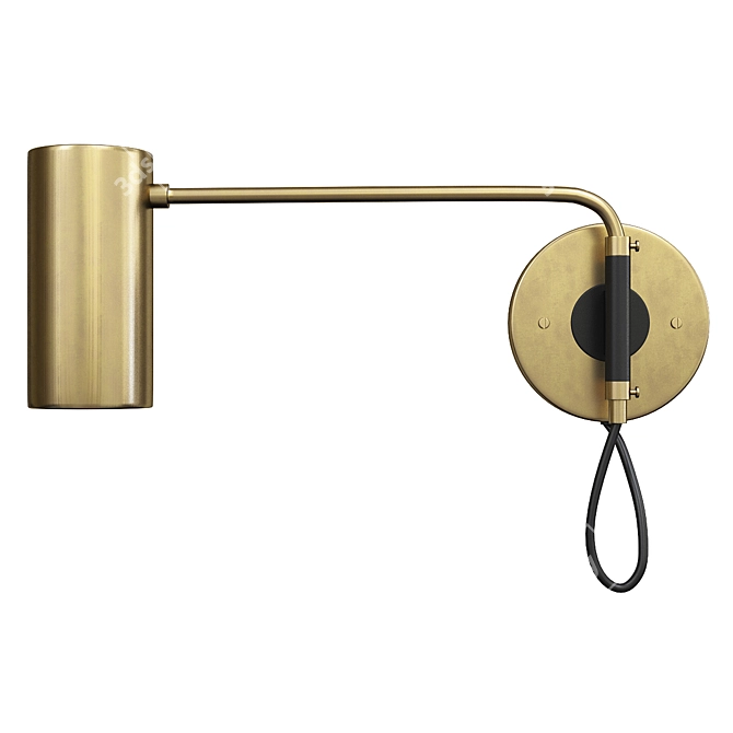 Elegant Envoy Swing Sconce 3D model image 1