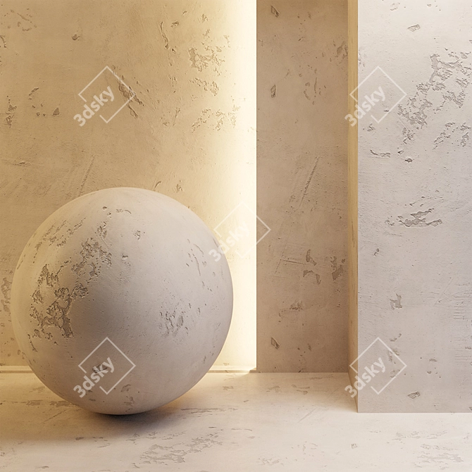 Title: Seamless Plaster Texture 3D model image 1