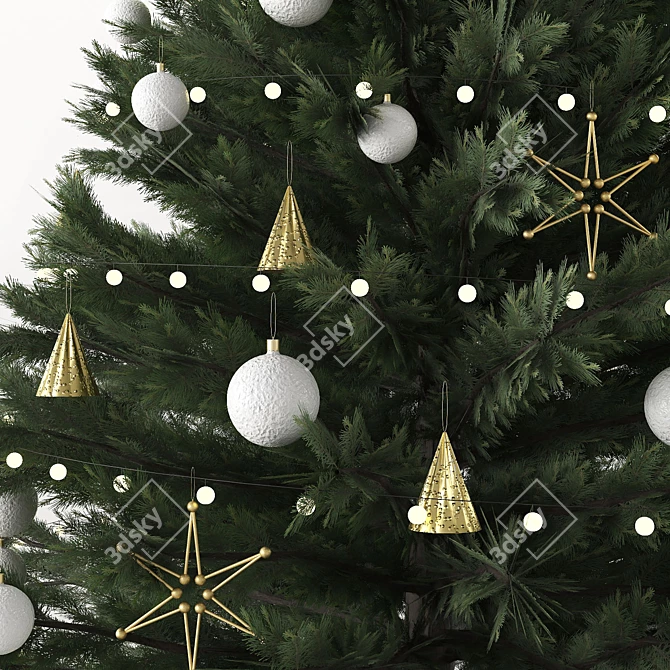 Festive Christmas Decor Set 3D model image 2