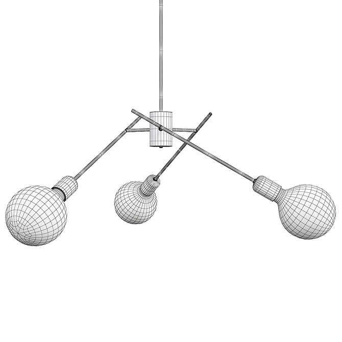 Elegant Imperiale S Ceiling Lamp 3D model image 2