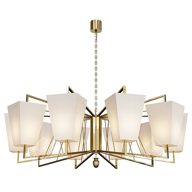 Elegant Orione Chandelier 3D model image 1