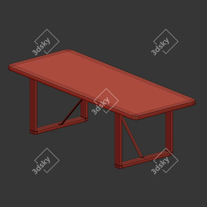 Elegant BM67 Coffee Table - Danish Design 3D model image 2