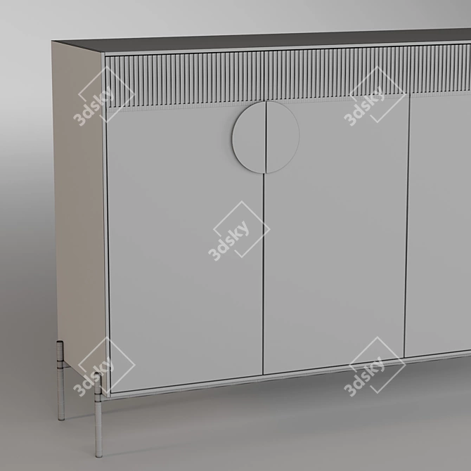 Modern 4-Color Dresser, 400x1800x1100 3D model image 3