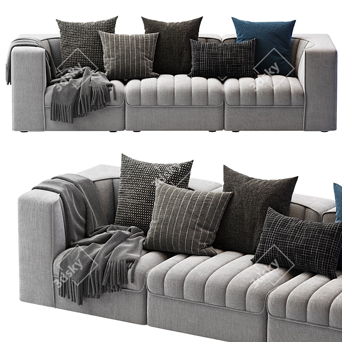 ARFLEX 9000 3-Seater Sofa 3D model image 2