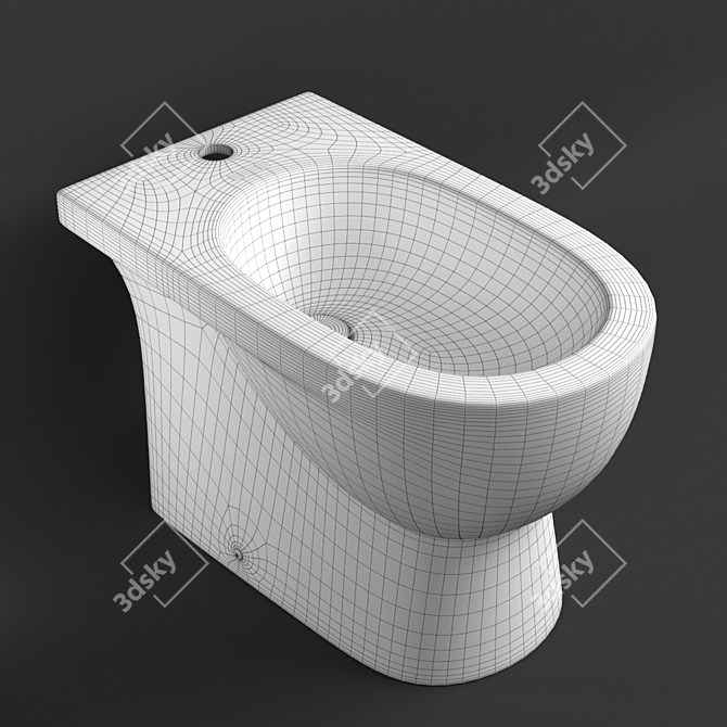 Sanita Luxe Art Bidet - Modern, Sleek, and Functional 3D model image 7