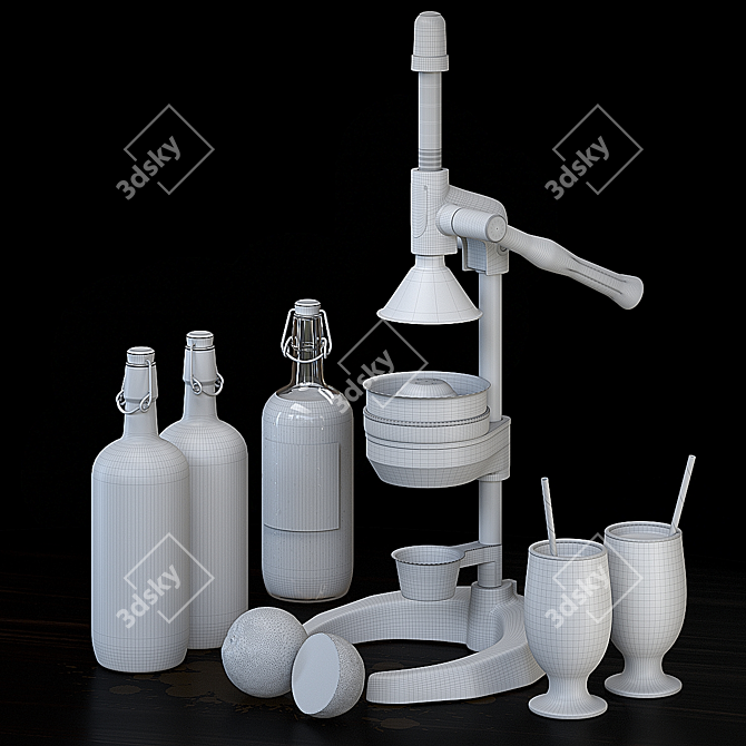 "Animated Juicer with PBR Materials 3D model image 5