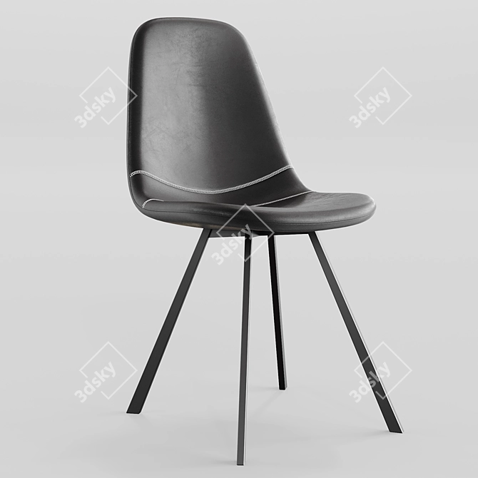 Elegant Argyll Dining Chair 3D model image 1
