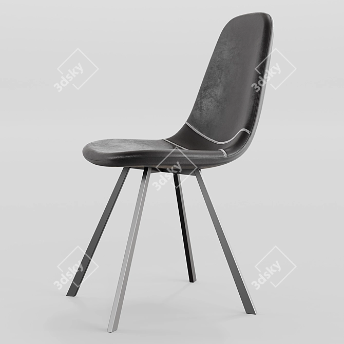 Elegant Argyll Dining Chair 3D model image 2