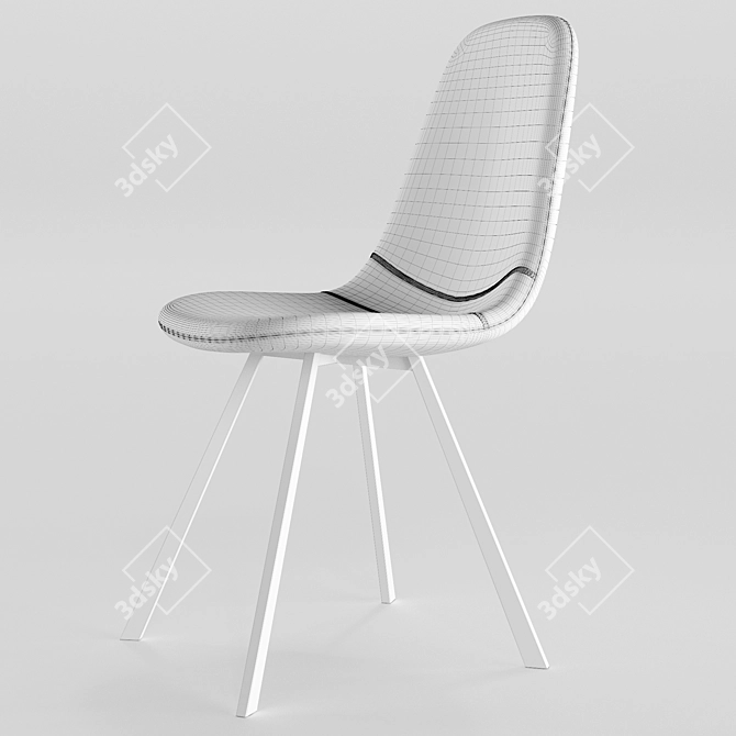 Elegant Argyll Dining Chair 3D model image 5