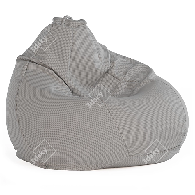 Cozy Beanbag Chair - 4 Color Options 3D model image 5