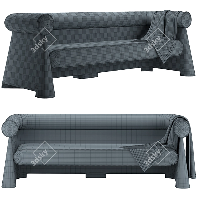 Elegant TIMANDRE Sofa: Maxime Boutillier 3D model image 5