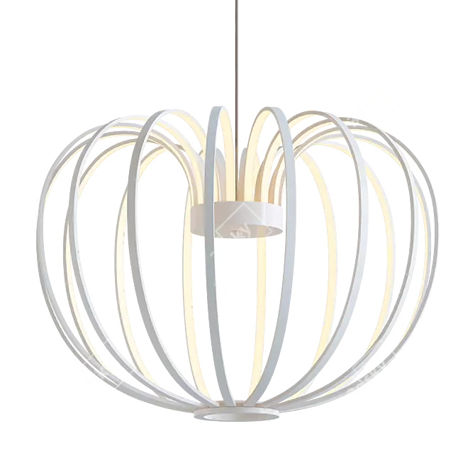 Frosted Glow Pendant Light 3D model image 1