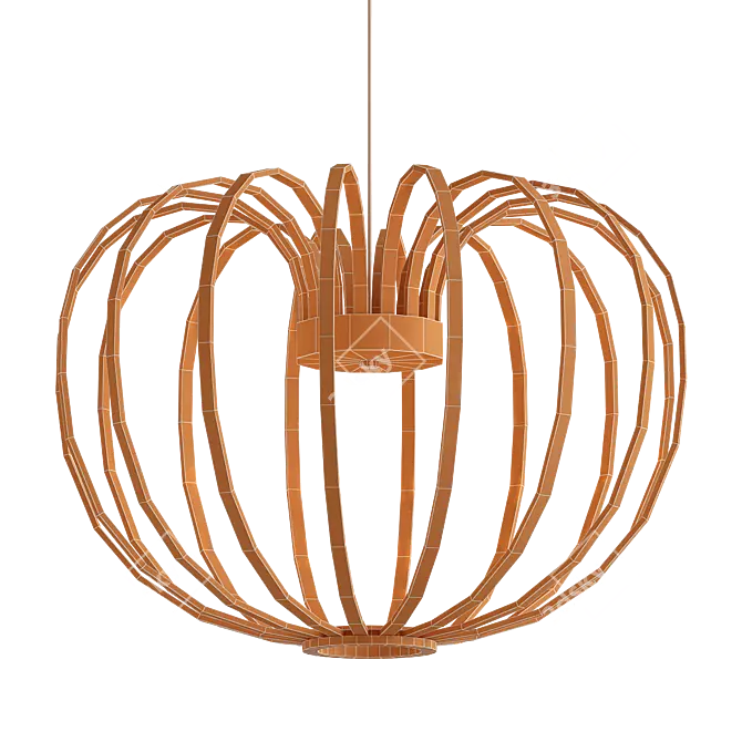 Frosted Glow Pendant Light 3D model image 2