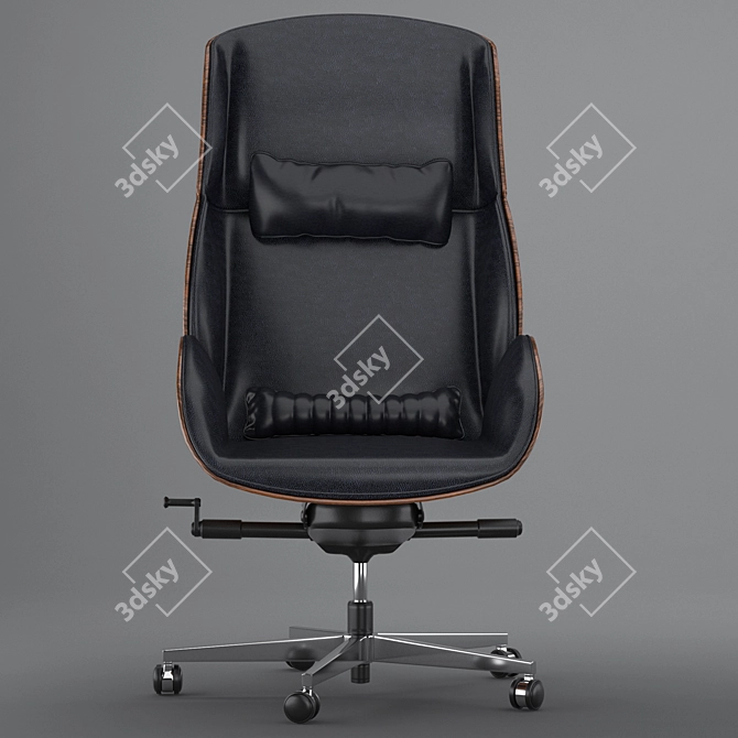 Luxter Vaghi Executive Armchair: Elevated Office Elegance 3D model image 5